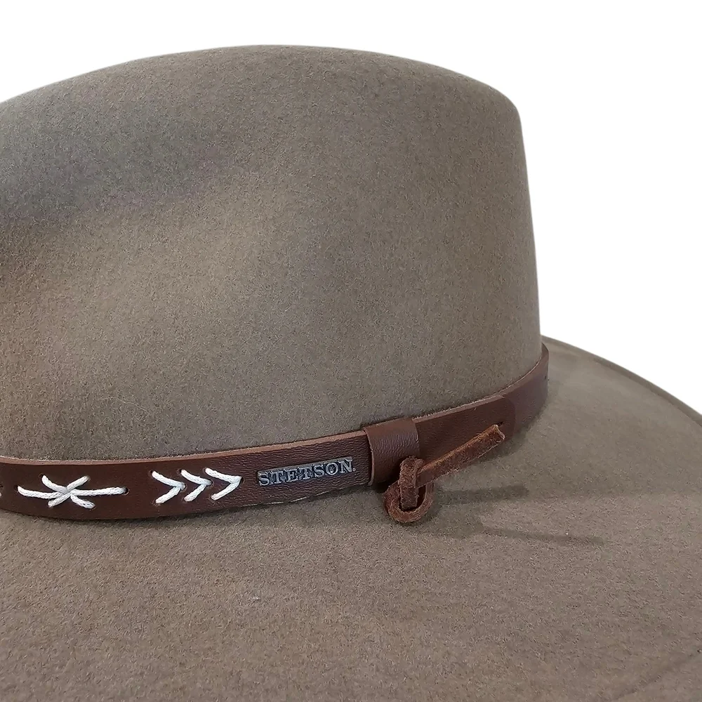 Stetson Tan Wool Hat with Brown Band